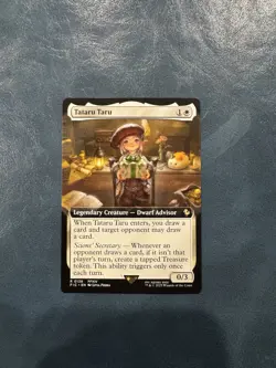 Tataru Taru EXTENDED ART BORDERLESS MTG Final Fantasy NM - Pack Fresh 🔥 - Image 1