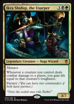 Light Play x 1 Ikra Shidiqi, the Usurper - Foil Commander 2016 - Image 1