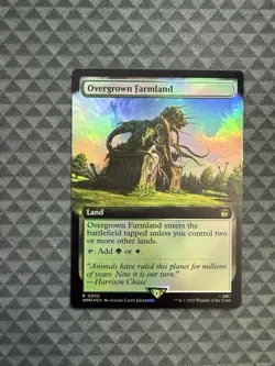 MTG Overgrown Farmland #0506 Foil Extended Art Rare UB: Doctor Who (WHO) - Image 1