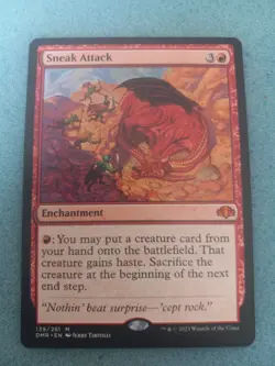 Sneak Attack Dominaria Remastered NM MTG - Image 1