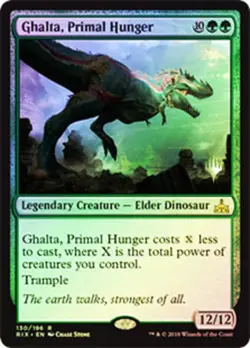 1x Ghalta, Primal Hunger - Foil - Promo Pack Light Play MTG Magic - Kid Icarus - - Image 1