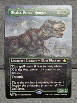 Ghalta, Primal Hunger (Borderless) - Foundations (FDN) - 335 - MTG - NM - Image 1