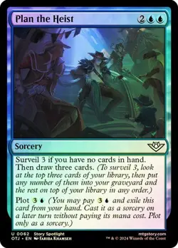 Plan the Heist (0062) - Outlaws of Thunder Junction - Uncommon (Foil) - Image 1