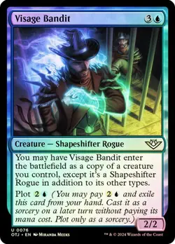 Visage Bandit (0076) - Outlaws of Thunder Junction - Uncommon (Foil) - Image 1