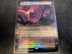 MTG Magic the Gathering FOIL Tarnation Vista Showcase BIG! - Image 1
