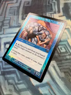 MTG Foil Waterfront Bouncer EX/LP- Mercadian Masques - Image 4