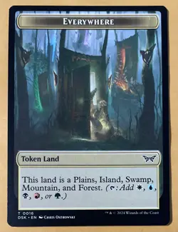MTG - Duskmourn: House of Horror EVERYWHERE TOKEN LAND Non Foil #16 “Unplayed” - Image 1