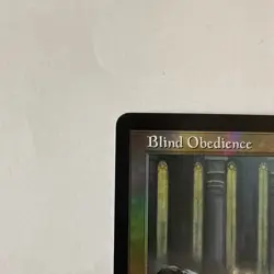 Blind Obedience (Retro Frame) Foil (Serial Number) - Serialized 065/500 RVR NM - Image 2