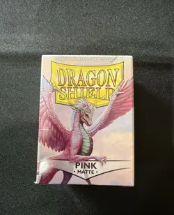 Dragon Shield Sleeves: Standard Matte - Pink 100CT - Image 1