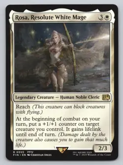 Magic The Gathering - Final Fantasy - Rosa, Resolute White Mage #555 -B18 - Image 1