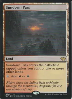 MTG Sundown Pass Crimson Vow Nm 266/277 - Image 1
