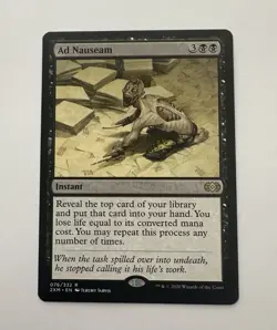 Magic: The Gathering Ad Nauseam Double Masters Rare Black Instant 076/332 - Image 1