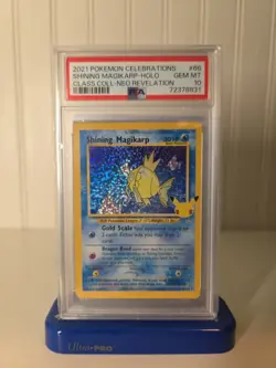 Pokemon Shining Magikarp Celebrations Classic Coll. Neo Rev. Holo #66 PSA 10 - Image 1