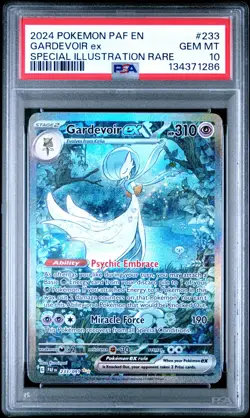 POKEMON PSA 10 2024 SV Paldean Fates Gardevoir ex 233/091 SIR *1286 - Image 1