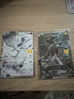 Pokemon TCG Celebrations 25th Anniversary Reshiram And Zekrom Full Art M/NM - Image 1
