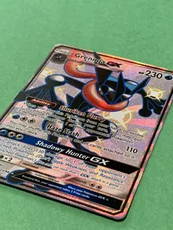 2019 Pokemon Sun & Moon Hidden Fates Greninja #SV56/SV94 Holo GX - Image 3