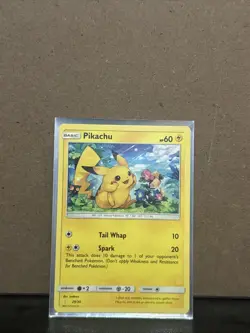 Pokemon TCG Pikachu Sun & Moon Trainer 29/30 Regular Common - Image 1