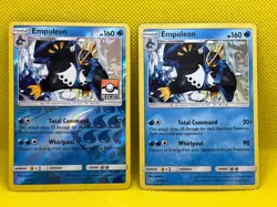 Pokemon Tcg Empoleon 34/156 Reverse League Stamped & Cracked Ice Holo - Image 1