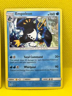 Pokemon Tcg Empoleon 34/156 Reverse League Stamped & Cracked Ice Holo - Image 3