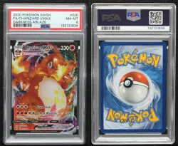 Charizard VMAX Pokemon Sword & Shield Darkness Ablaze PSA 8 - Image 3