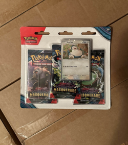 Pokemon TCG Twilight Masquerade 3 Pack Blister Snorlax Promo🔥 - Image 1