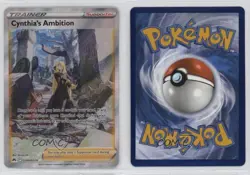 Full Art - Cynthia's Ambition Pokemon Crown Zenith Galarian Gallery #GG60 - Image 3