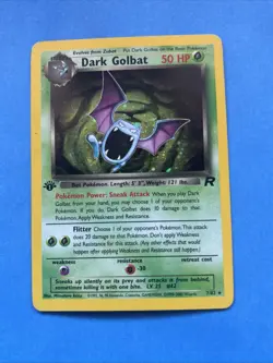 Pokemon TCG- Dark Golbat 7/82 - 1st Edition - Team Rocket Holo LP/MP - Image 1