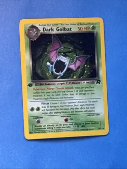Pokemon TCG- Dark Golbat 7/82 - 1st Edition - Team Rocket Holo LP/MP - Image 2
