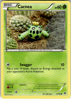 Pokemon - Cacnea - 4/162 - XY BREAKthrough - NM/M - Image 1