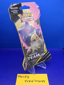 SEALED Pokemon TCG TEAM UP Sleeved Booster Pack Rare Gengar Art - Image 2