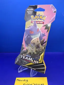 SEALED Pokemon TCG TEAM UP Sleeved Booster Pack Rare Gengar Art - Image 4