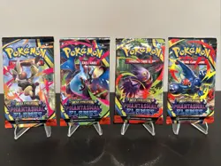 (Lot of 4) Pokemon TCG Booster Pack | Phantasmal Flames | New Sealed | Art Set - Image 1