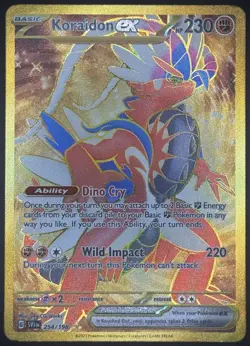 Pokemon TCG Koraidon EX Scarlet & Violet Base Set Holo Hyper Rare 254/198 NM - Image 1