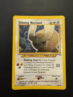 Pokemon TCG Shining Noctowl Neo Destiny 110 Holo Rare Unlimited - Image 1