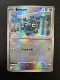 Bronzor 066/131 Master Ball Reverse Prismatic Evolutions Pokemon TCG - Image 1