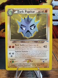 2000 Pokemon Neo Destiny Dark Pupitar #38 Extremely LP - Image 1