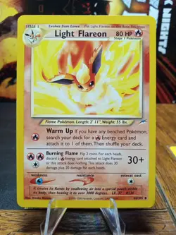 2000 Pokemon Neo Destiny Light Flareon #46 Extremely LP - Image 1