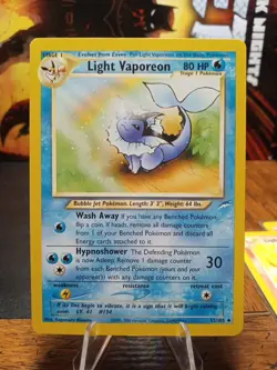 2000 Pokemon Neo Destiny Light Vaporeon #52 - Image 1