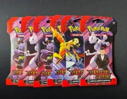 Pokemon Destined Rivals Sleeved Booster Pack x6 🔥 - Image 1