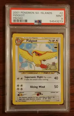 PIDGEOT 2001 POKEMON SOUTHERN ISLANDS PROMO #2 PSA 9 MINT - Image 1