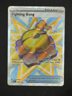 Pokemon Fighting Gong 168/132 Ultra Rare Full Art Mega Evolution English - Image 1