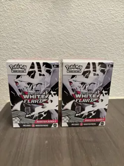 Lot Of 2 Pokemon TCG Scarlet Violet White Flare Booster Bundle Factory Sealed - Image 1