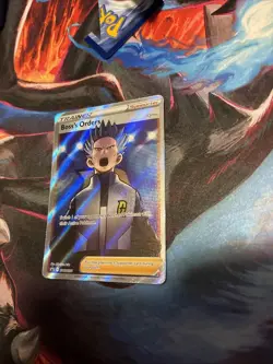 Pokemon TCG Boss's Orders Trainer SWSH251 Full Art Holo Black Star Promo NM+ - Image 3