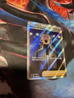 Pokemon TCG Boss's Orders Trainer SWSH251 Full Art Holo Black Star Promo NM+ - Image 5