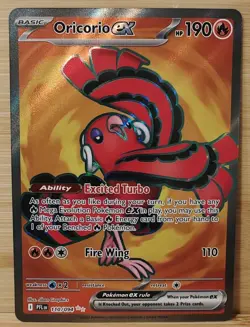 Pokemon TCG Oricorio ex 110/094 Me02: Phantasmal Flames ULTRA RARE FULL ART Holo - Image 1