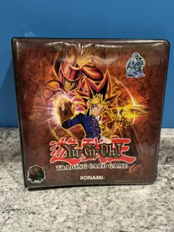 Yu-Gi-Oh! Trading Card Game Binder Vintage 1996 3 Ring Album Konami Empty Large - Image 1