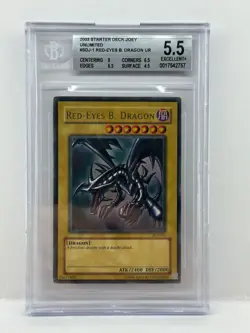 Yu-Gi-Oh! Red Eyes B. Dragon SDJ-001 BGS 5.5 Ultra Rare Original - Image 2