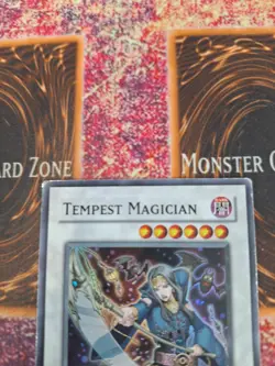 Yugioh Tempest Magician SOVR-ENSE1 Super Rare Limited Moderately Played - Image 4