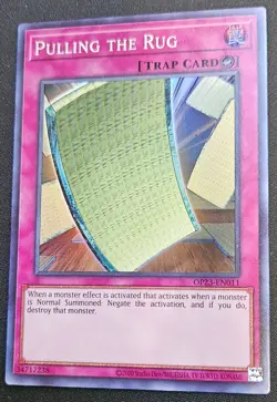1x Yu-Gi-Oh! Pulling The Rug - OP23-EN011 - Super Rare - NM - Image 1