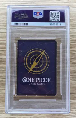 2023 One-Piece Japanese Mini Portgas D. Ace Perforated OP02-013 - Holo PSA 9 - Image 2